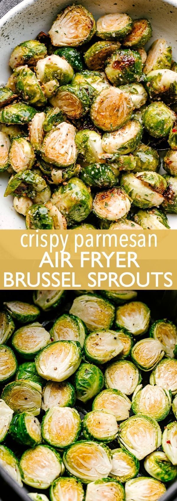 Crispy Parmesan Air Fryer Brussel Sprouts -   19 air fryer recipes healthy low sodium ideas