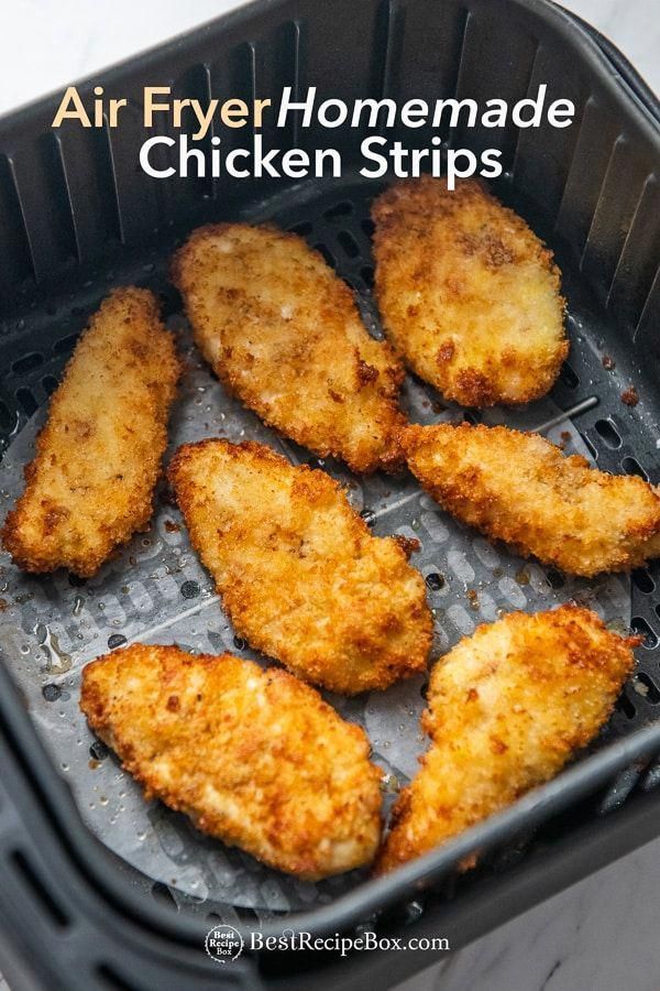 Air Fried Chicken Strips Recipe Tenders CRISPY EASY | Best Recipe Box -   19 air fryer recipes healthy low sodium ideas