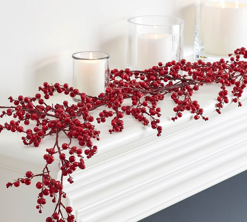Faux Red Berry Garland, 60