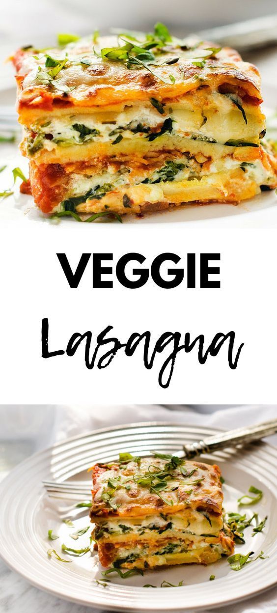 Veggie Lasagna -   19 dinner recipes for family vegetarian ideas