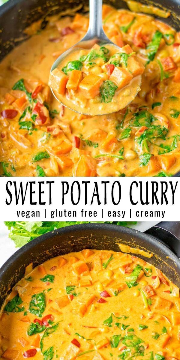 Sweet Potato Curry [vegan, one pot] - Contentedness Cooking -   19 dinner recipes for family vegetarian ideas