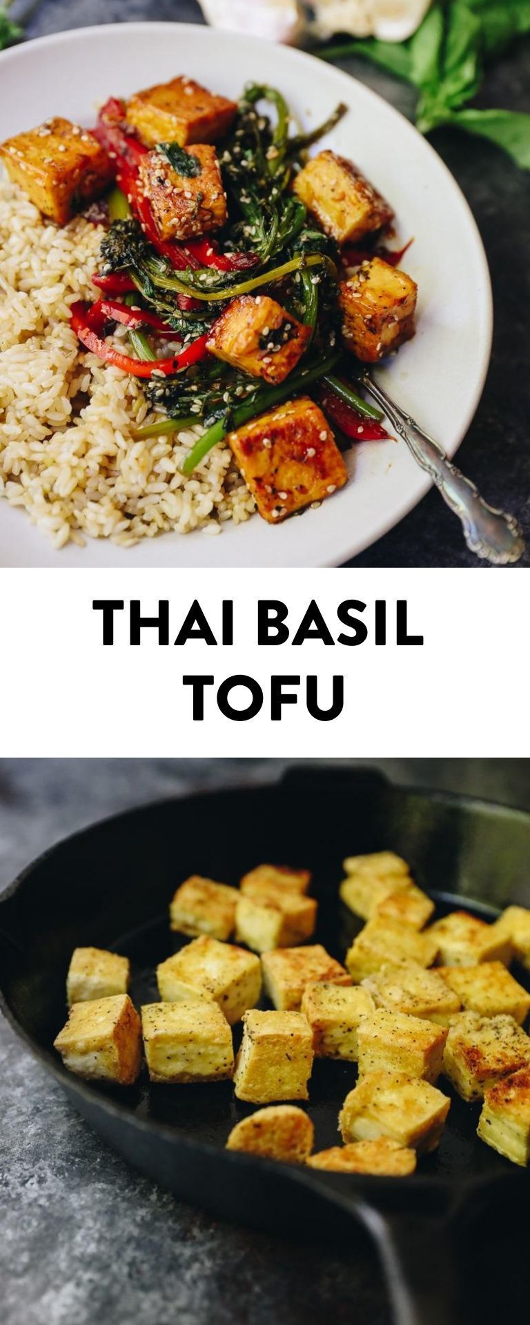 Thai Basil Tofu Recipe [Vegetarian-friendly] - The Healthy Maven -   19 dinner recipes for family vegetarian ideas