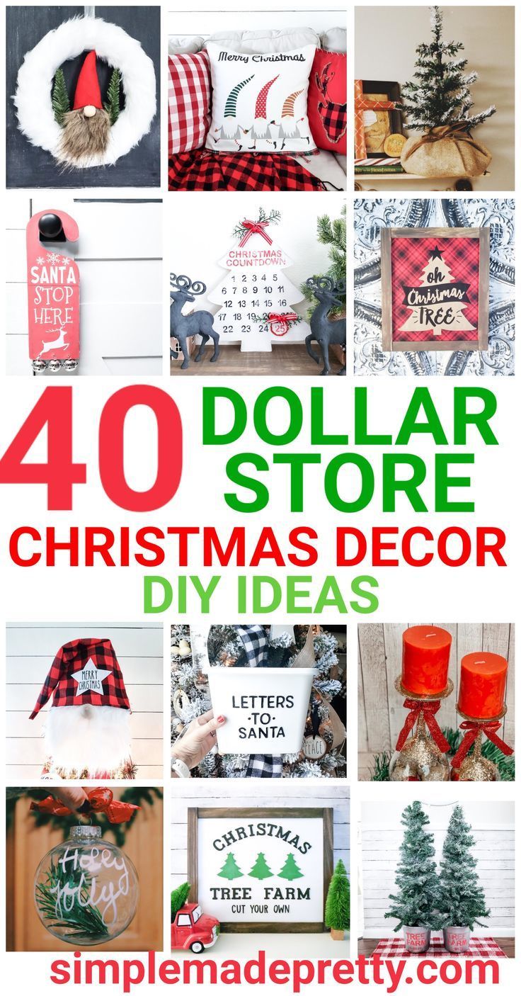 Do It Yourself Dollar Store Holiday Decor Ideas -   19 diy christmas decorations easy outdoor ideas
