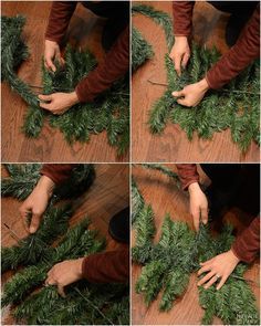 DIY Christmas Decor from an Old Fake Xmas Tree - The Navage Patch -   19 diy christmas decorations easy outdoor ideas