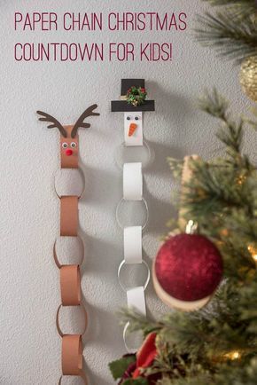 Make an EASY Paper Chain Kids Advent Calendar - Mod Podge Rocks -   19 diy christmas decorations easy paper ideas
