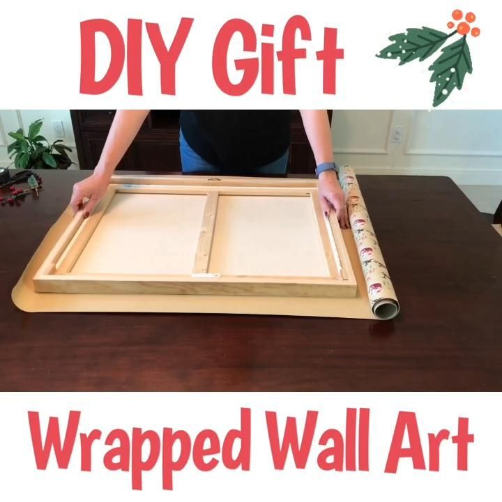 DIY Gift Wrap Wall Art -   19 diy christmas decorations easy paper ideas