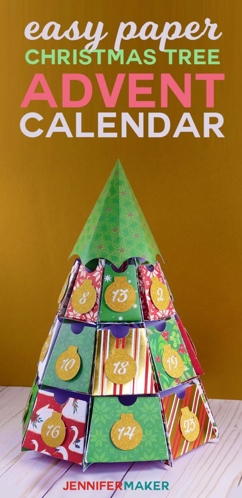 Christmas Tree Advent Calendar: 25 Days of Maker Projects! - Jennifer Maker -   19 diy christmas decorations easy paper ideas