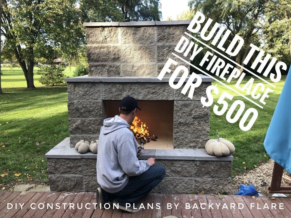 DIY Fireplace For $500 -   19 diy Outdoor fireplace ideas