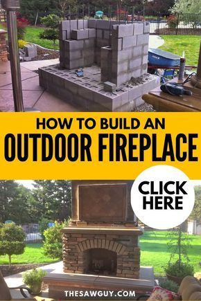 How to Build an Outdoor Fireplace - The Saw Guy -   19 diy Outdoor fireplace ideas