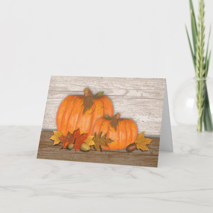 Fall Pumpkins Thanksgiving Card -   19 diy thanksgiving cards easy ideas