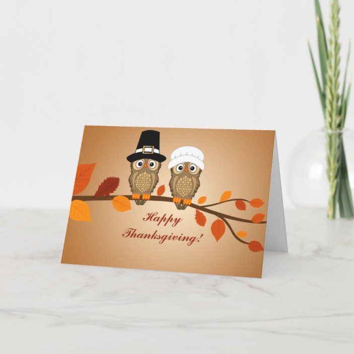 Little Pilgrim Owls | Thanksgiving Cards -   19 diy thanksgiving cards easy ideas