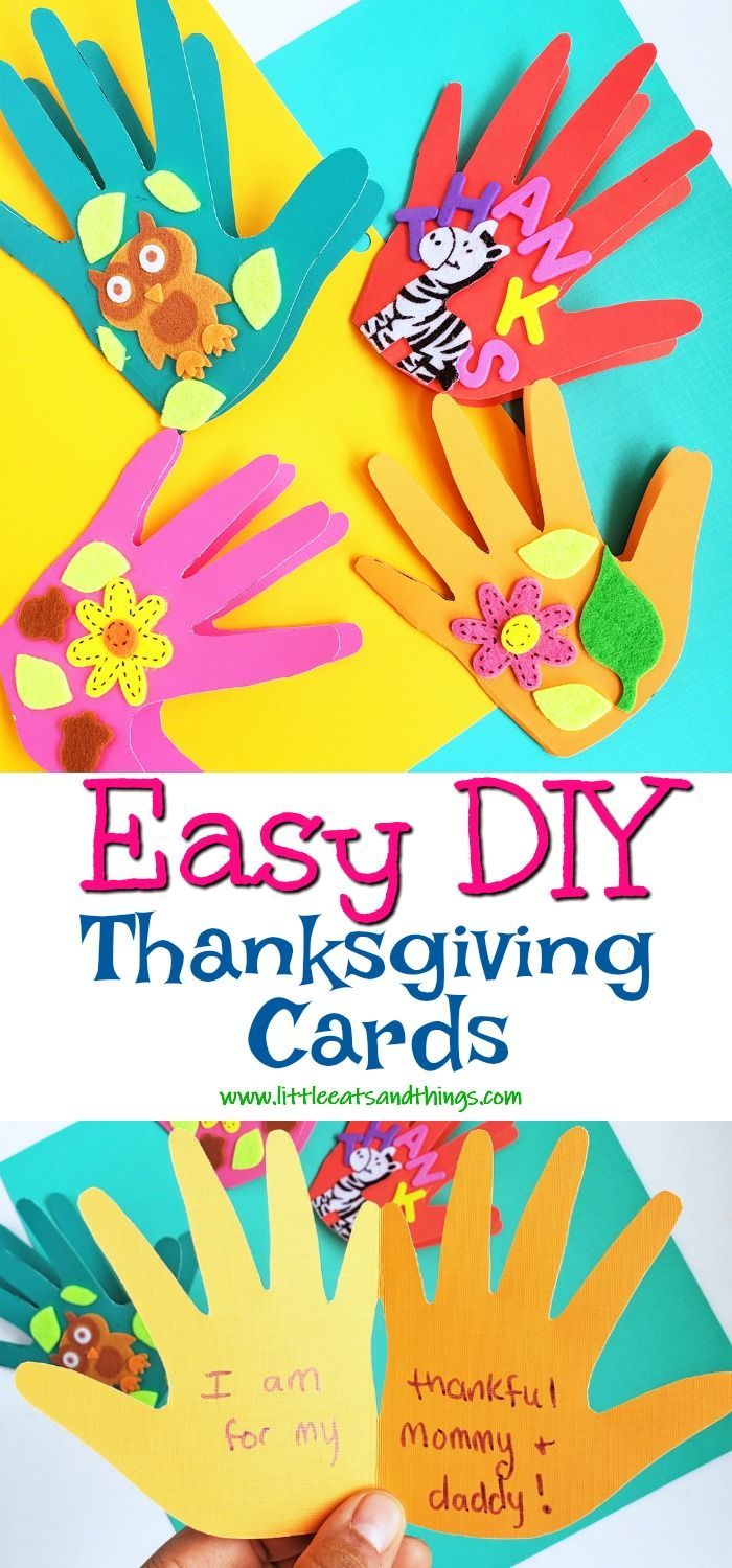 Easy DIY Thanksgiving Cards - Little Eats & Things -   19 diy thanksgiving cards easy ideas