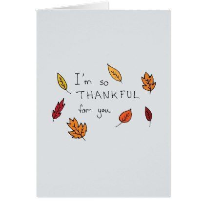 Cute thankful for you hand drawn thanksgiving holiday card | Zazzle.com -   19 diy thanksgiving cards easy ideas