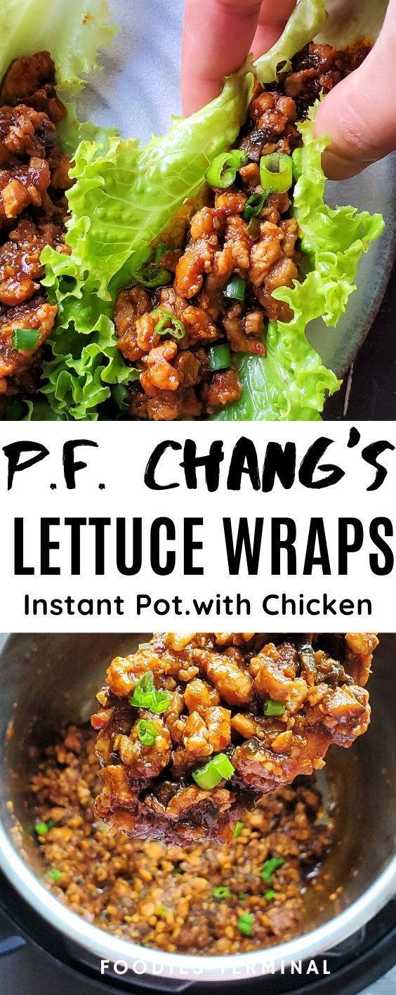 Chicken Lettuce Wraps (Instant Pot) | Foodies Terminal -   19 healthy instant pot recipes chicken easy ideas