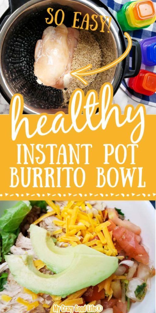 Instant Pot Burrito Bowl with Frozen Chicken -   19 healthy instant pot recipes chicken easy ideas