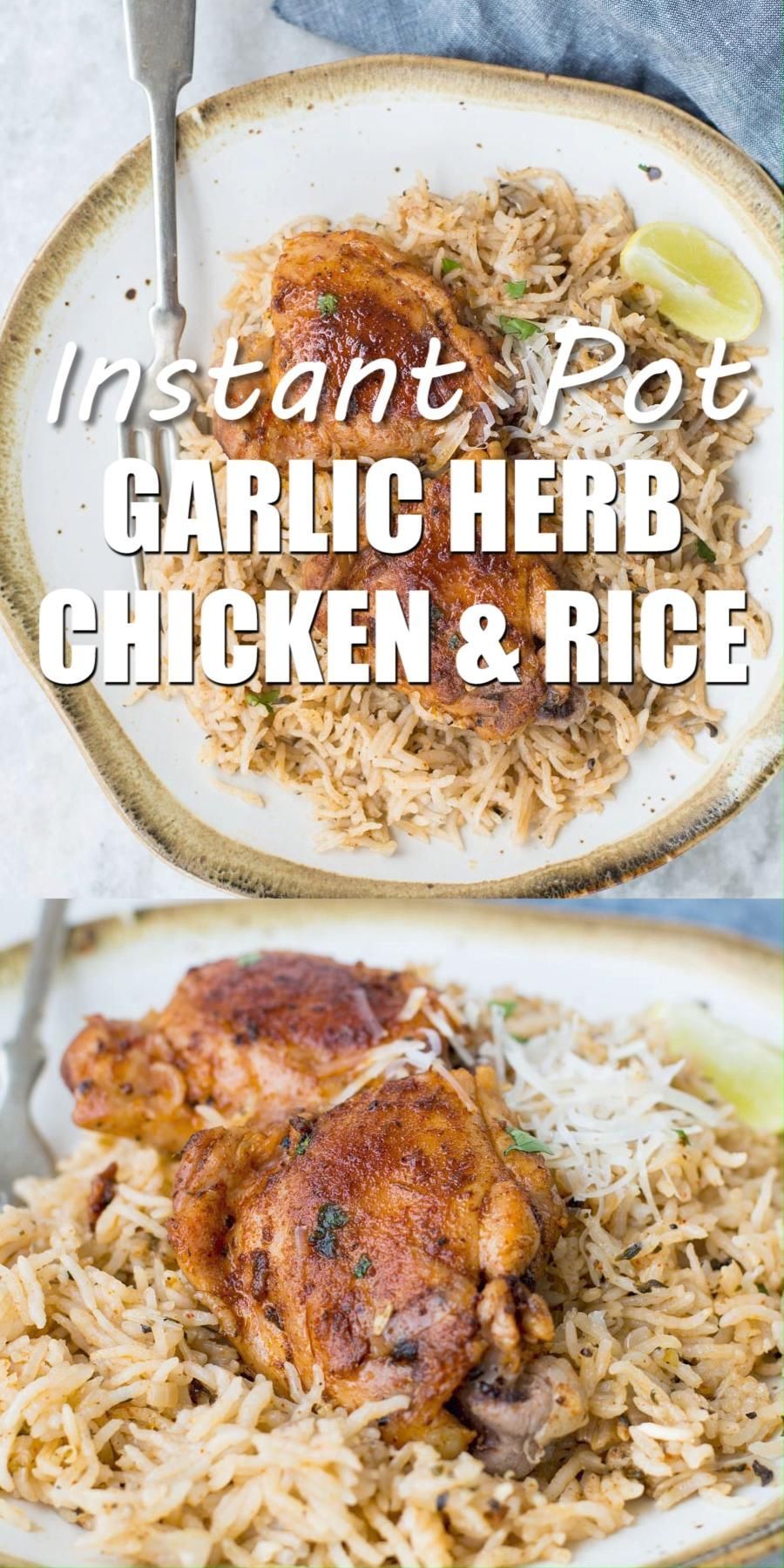 Instant Pot Garlic Herb Chicken and Rice -   19 healthy instant pot recipes chicken easy ideas