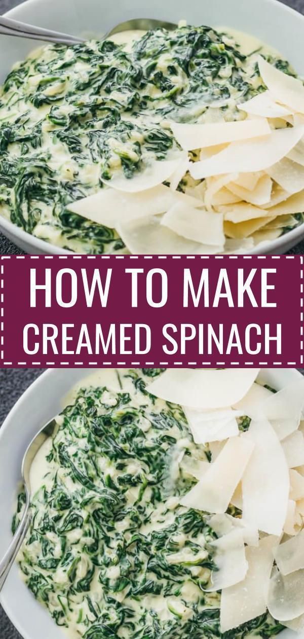 Fast and Easy Creamed Spinach - Savory Tooth -   19 make ahead sides for thanksgiving ideas