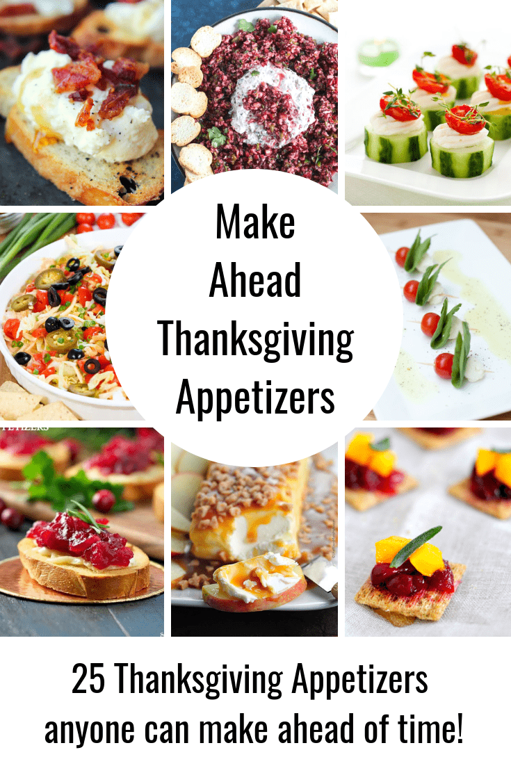 25 Best Make Ahead Appetizers for Thanksgiving & Christmas -   19 thanksgiving appetizers make ahead ideas
