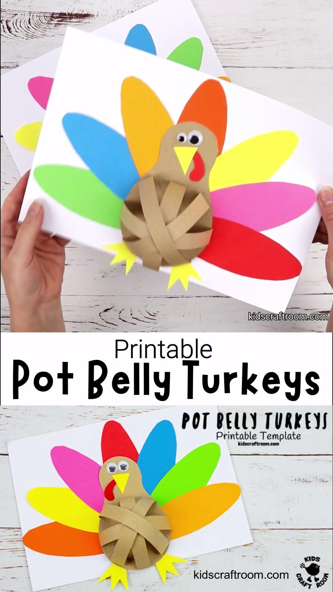 Pot Belly Turkey Craft -   19 thanksgiving crafts for preschoolers fun ideas