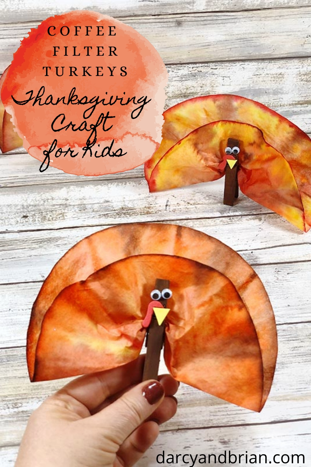Coffee Filter Turkey Craft -   19 thanksgiving crafts for preschoolers fun ideas