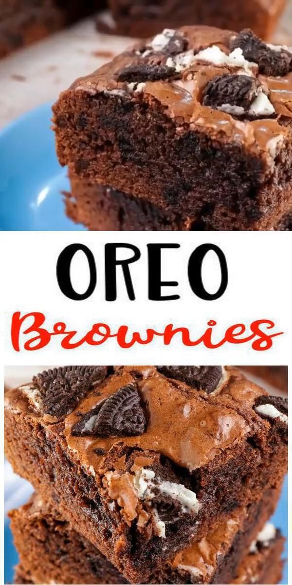 Oreo Brownies - EASY Chocolate Oreo Brownies Recipes - Simple and Quick Chocolate Desserts - Snacks - Treats - Party Food - Oreo Desserts -   19 thanksgiving desserts easy chocolate ideas
