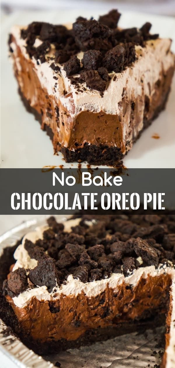Chocolate Oreo Pie - This is Not Diet Food -   19 thanksgiving desserts easy chocolate ideas