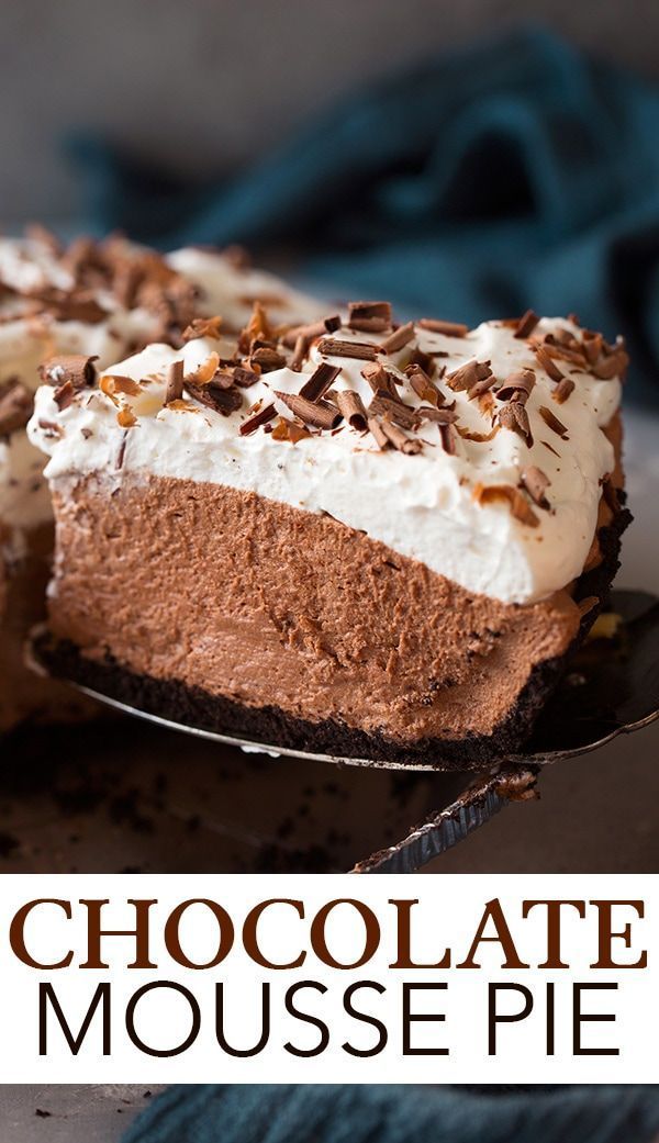 Easy Chocolate Mousse Pie - Cooking Classy -   19 thanksgiving desserts easy chocolate ideas