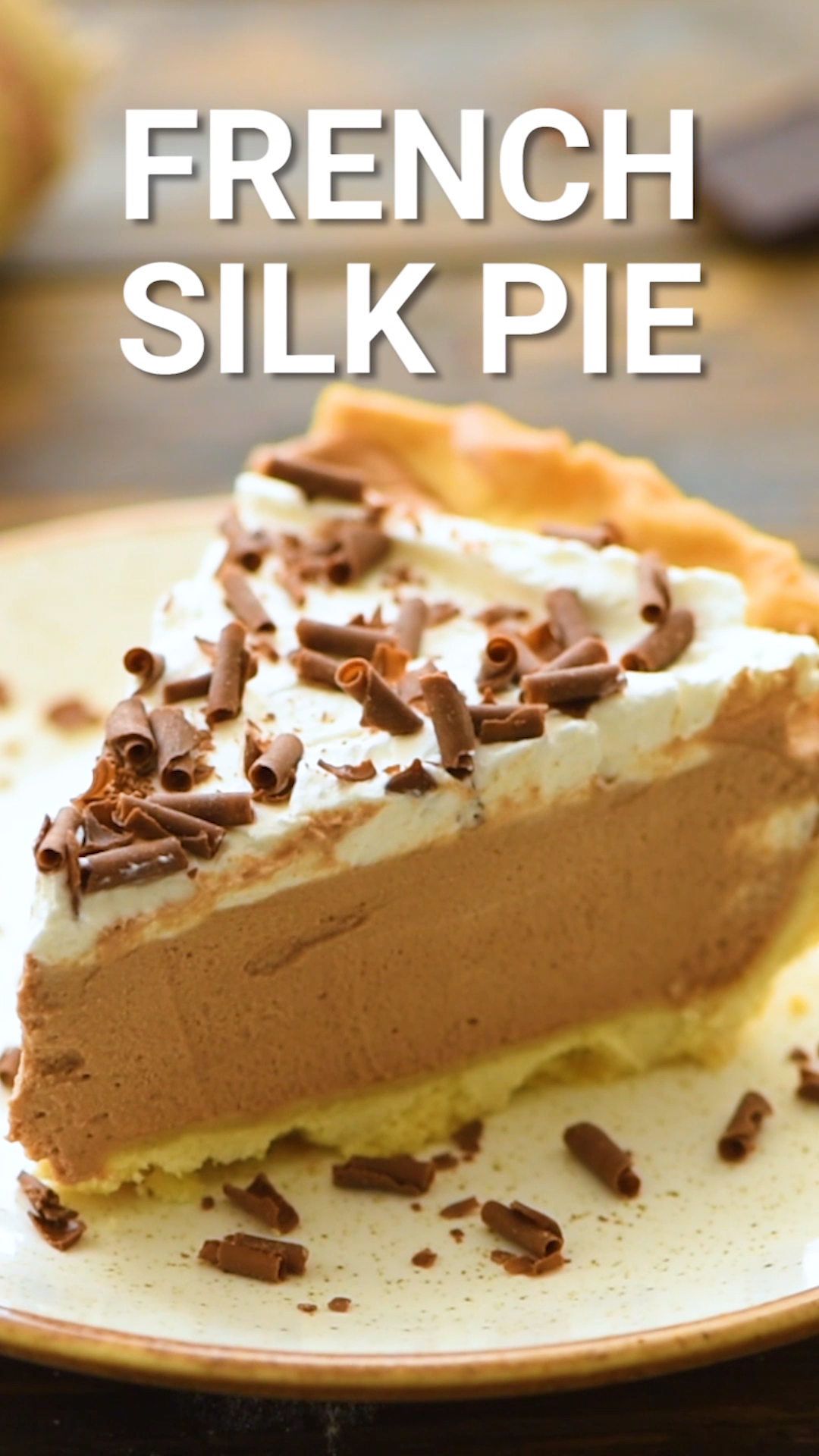 French Silk Pie -   19 thanksgiving desserts easy chocolate ideas