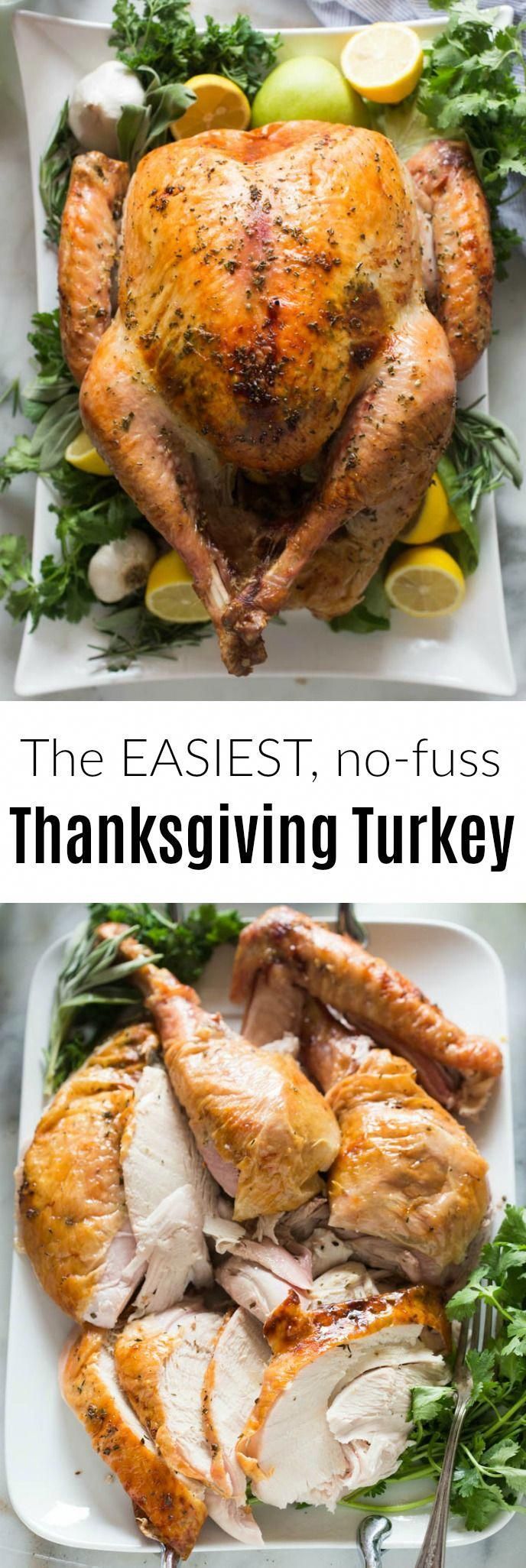 Easy, No-Fuss Thanksgiving Turkey -   19 thanksgiving recipes turkey easy ideas