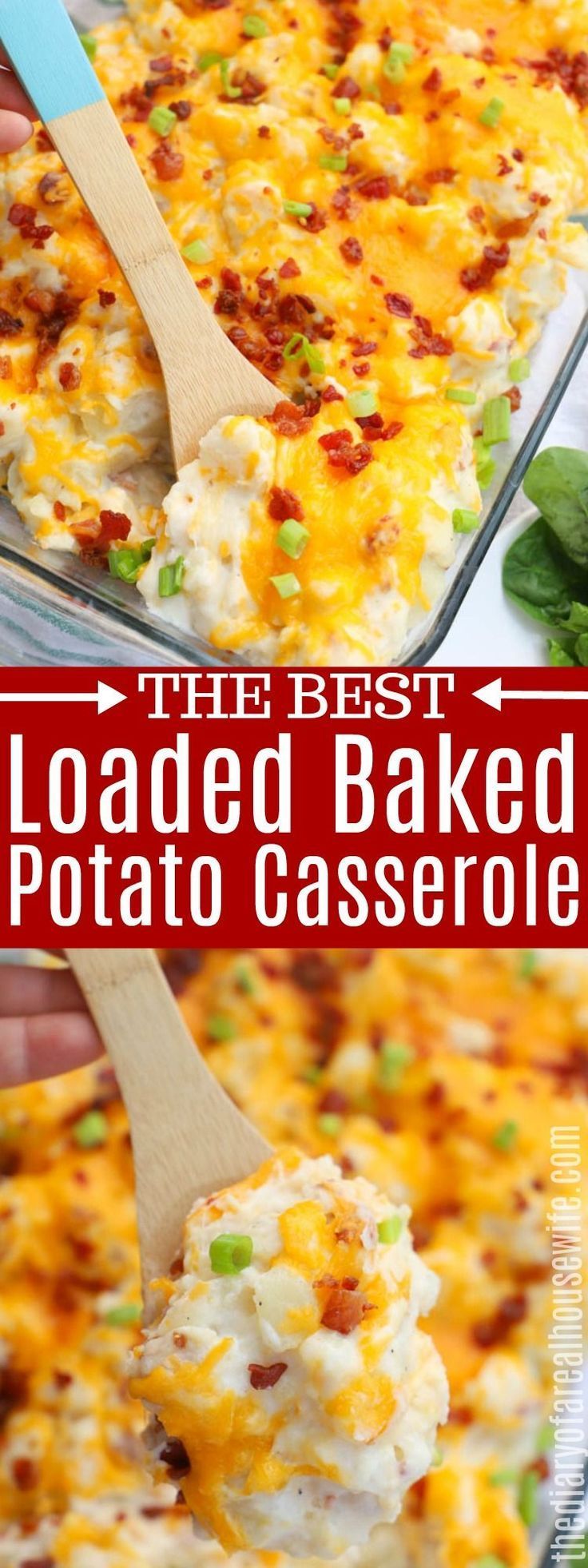 Loaded Baked Potato Casserole - The Diary of a Real Housewife -   19 thanksgiving side dishes crockpot ideas
