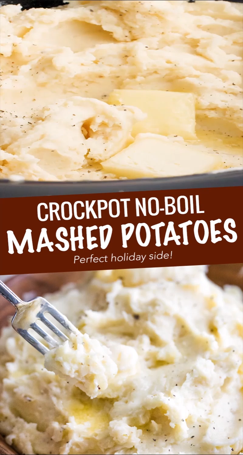 Crockpot Mashed Potatoes - NO BOIL -   19 thanksgiving side dishes crockpot ideas