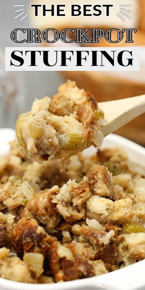 SLOW COOKER STUFFING -   19 thanksgiving side dishes crockpot ideas