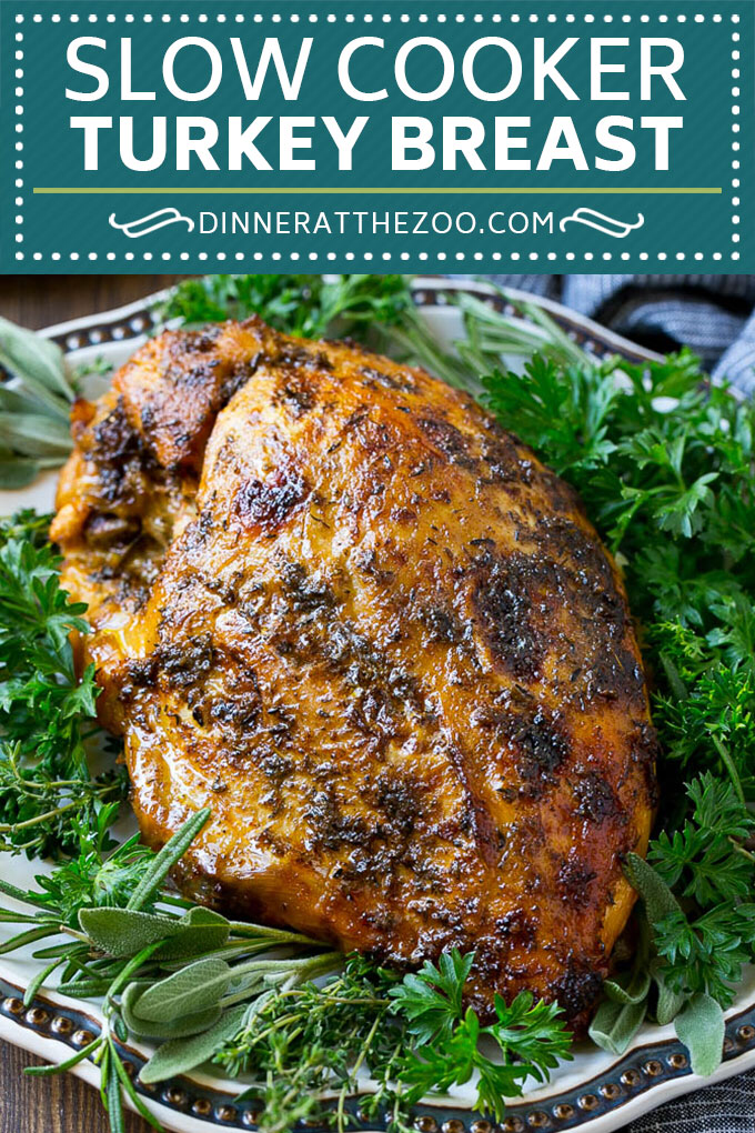 Slow Cooker Turkey Breast - Dinner at the Zoo -   19 turkey breast recipes crock pot ideas