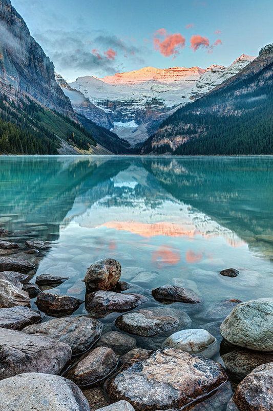 Dawn at Lake Louise Canvas Print / Canvas Art by Pierre Leclerc Photography -   20 beauty Natural landscape ideas