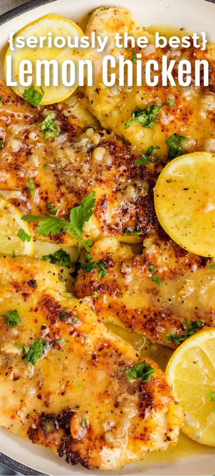 Lemon Chicken Recipe (with Lemon Butter Sauce) - NatashasKitchen.com -   25 dinner recipes for family main dishes chicken breasts ideas