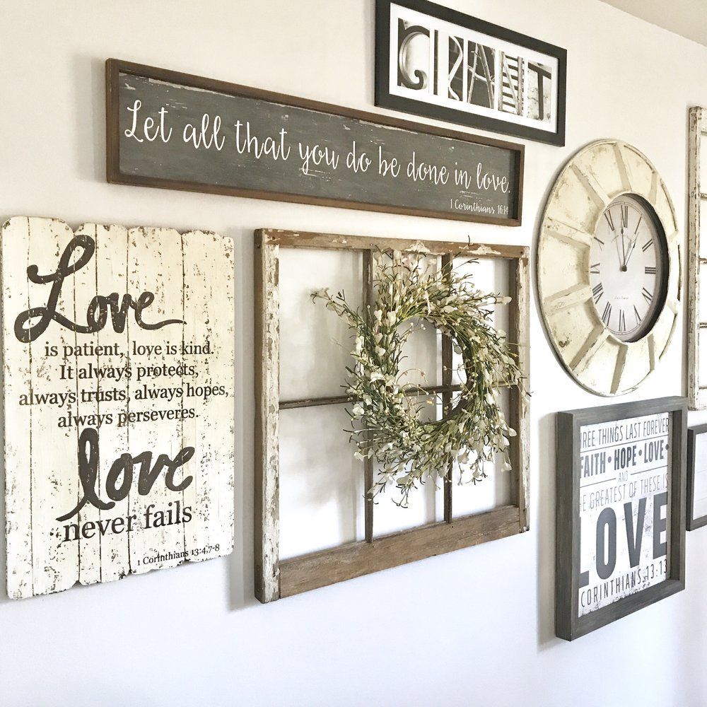 A Gallery Wall — My Willow Tree Life -   14 farmhouse wall decorations living rooms ideas