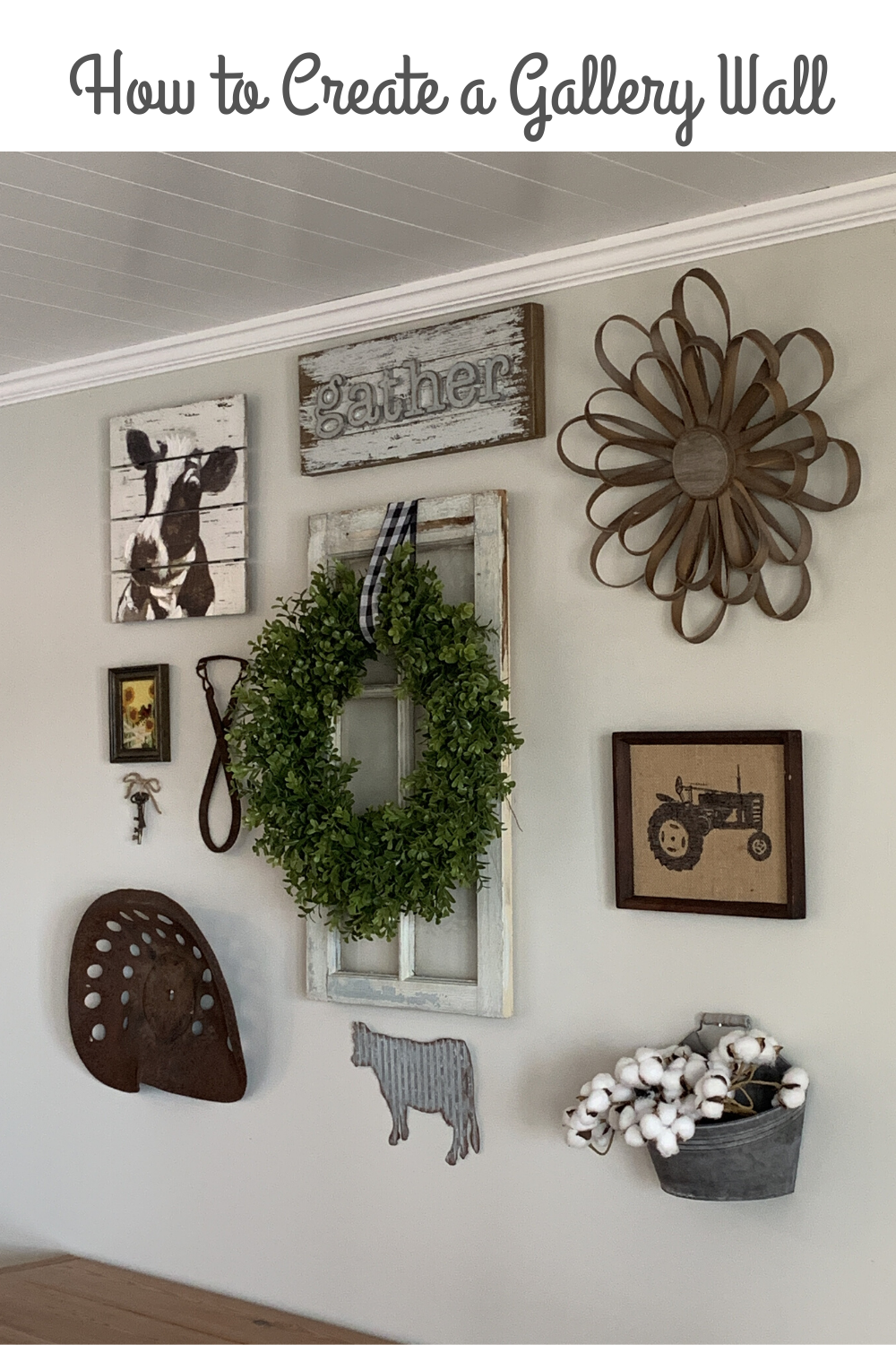 How to Create a Farmhouse Gallery Wall -   14 farmhouse wall decorations living rooms ideas