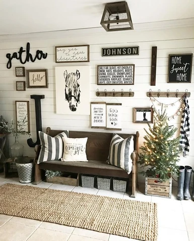 20 Best Farmhouse Decor Accents for your Home -   14 farmhouse wall decorations living rooms ideas