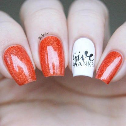 14 thanksgiving nails acrylic coffin simple ideas