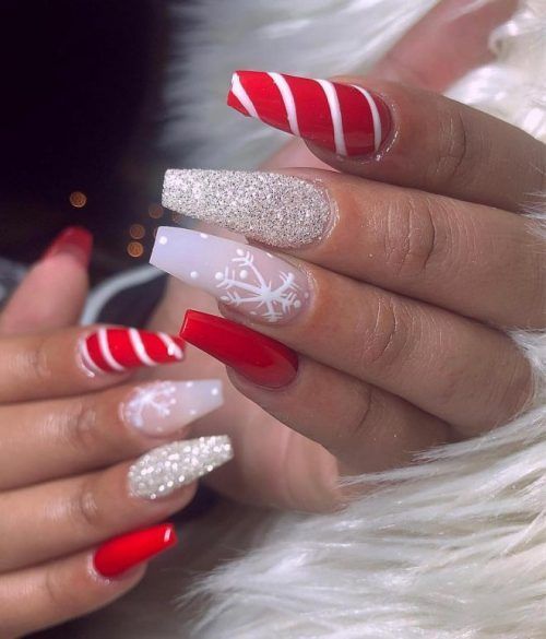 The Cutest and Festive Christmas Nail Designs for Celebration -   14 xmas nails simple ideas