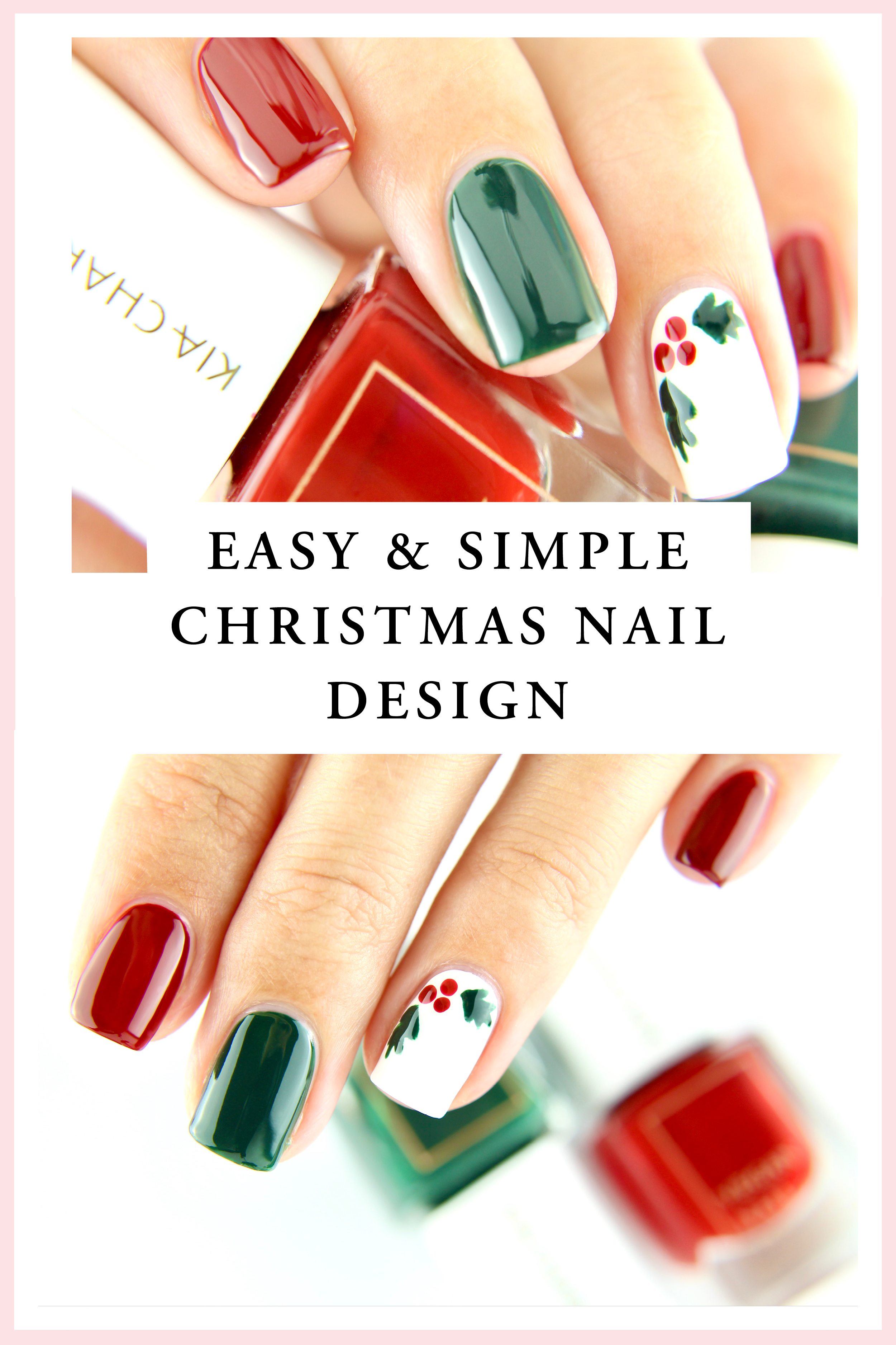 EASY & SIMPLE CHRISTMAS NAIL ART DESIGN I Kia-Charlotta -   14 xmas nails simple ideas
