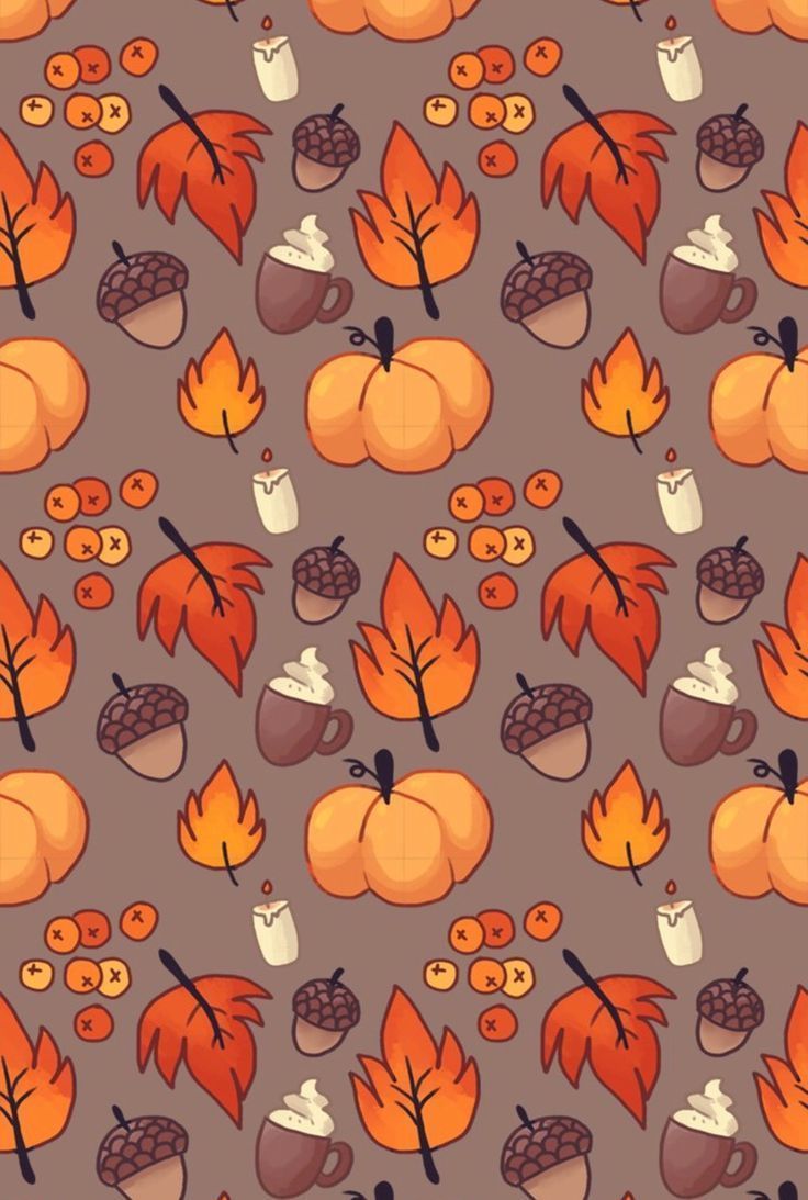 Autumn Leaves Print, Leaf Varieties, Types of Leaves, Seeds, Fall Colors, Harvest, Leaf Chart, Thanksgiving, Halloween, October, Hostess -   15 thanksgiving wallpaper iphone ideas