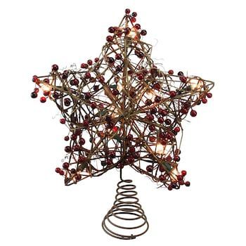 Northlight Seasonal Pre-Lit Rustic Star Christmas Tree Topper | Kohls -   15 tree topper rustic ideas