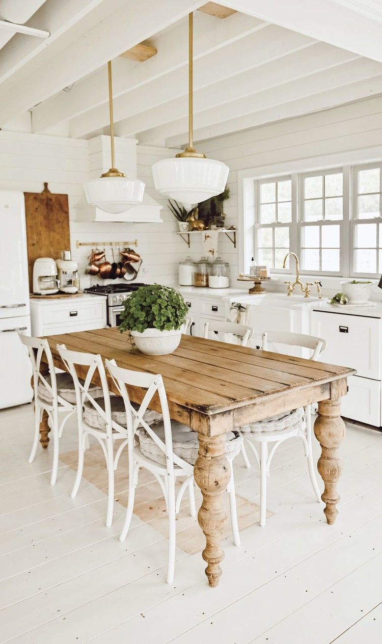 16 farmhouse kitchen table decorations ideas