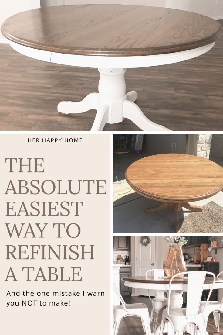The Easiest Way to Refinish a Farmhouse Table -   16 farmhouse kitchen table decorations ideas