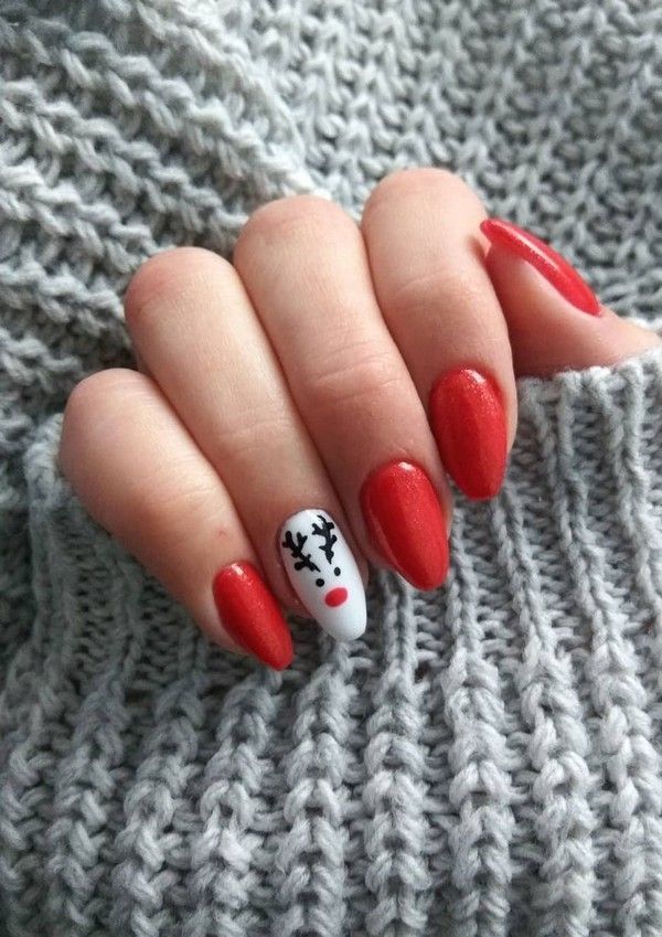 30 Best Christmas Nail Art Design Ideas -   16 xmas nails easy diy christmas ideas