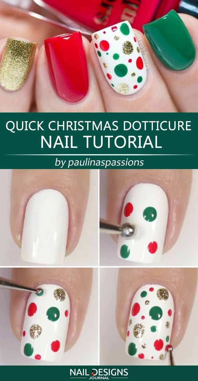 16 xmas nails easy diy christmas ideas