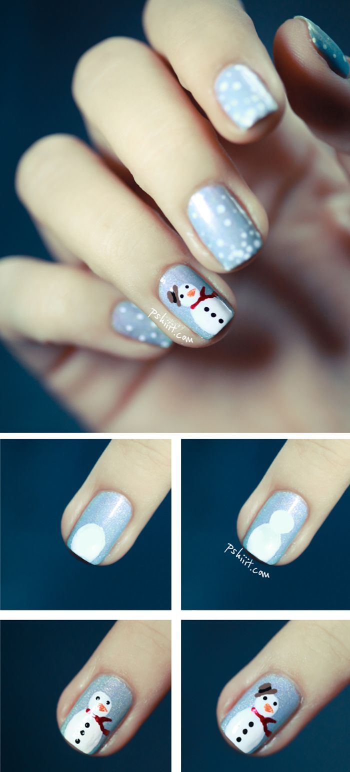 20 Fabulous and Easy DIY Christmas Nail Art Design Tutorials -   16 xmas nails easy diy christmas ideas