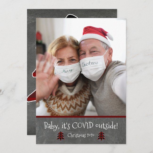 Photo Funny Baby It's Covid Outside Christmas Holiday Card -   17 christmas photoshoot couples funny ideas