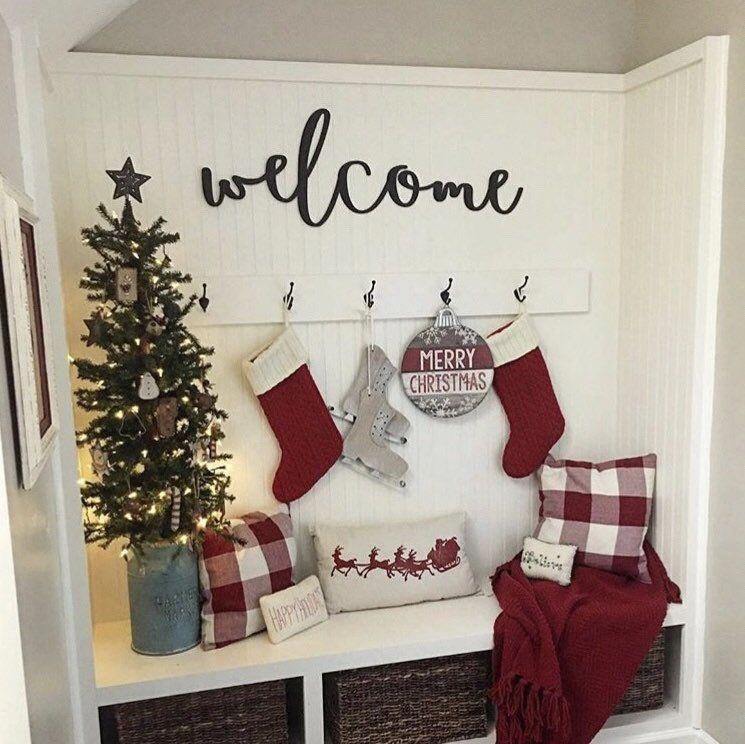 Welcome wood words, wood word cut out, laser cut, wedding gift, wooden wall art, home decor, wall decor, entryway decor, porch decor -   17 diy christmas decorations for home wall ideas
